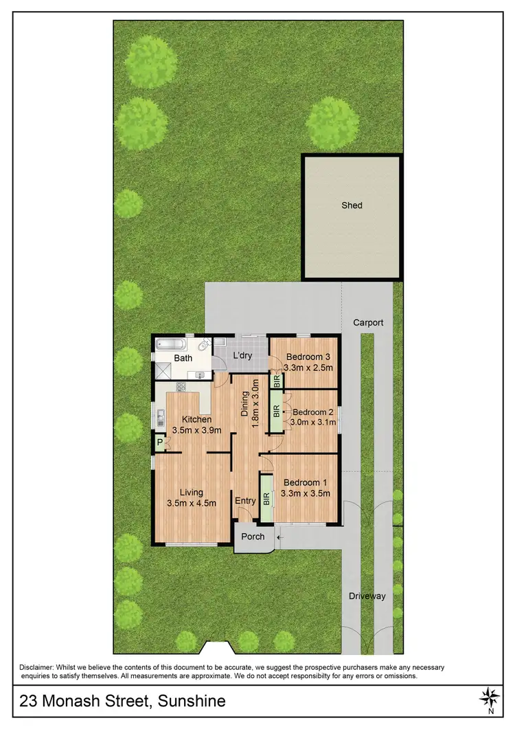 Floorplan of Homely house listing, 23 Monash Street, Sunshine VIC 3020