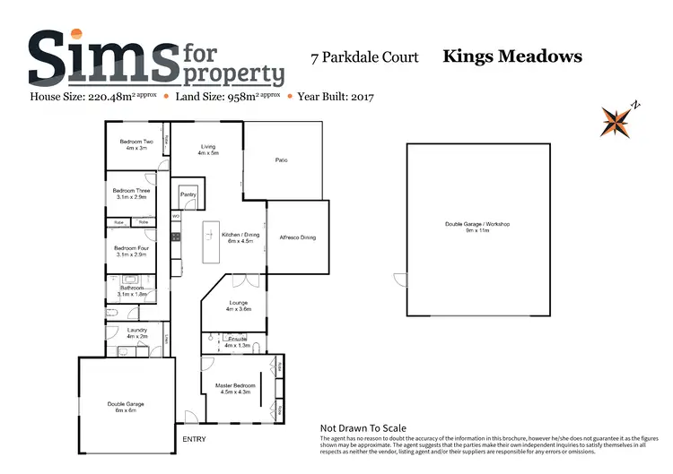 Floorplan of Homely house listing, 7 Parkdale Court, Kings Meadows TAS 7249