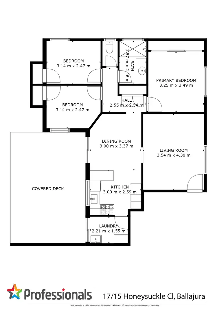 Floorplan of Homely villa listing, 17/15 Honeysuckle Close, Ballajura WA 6066