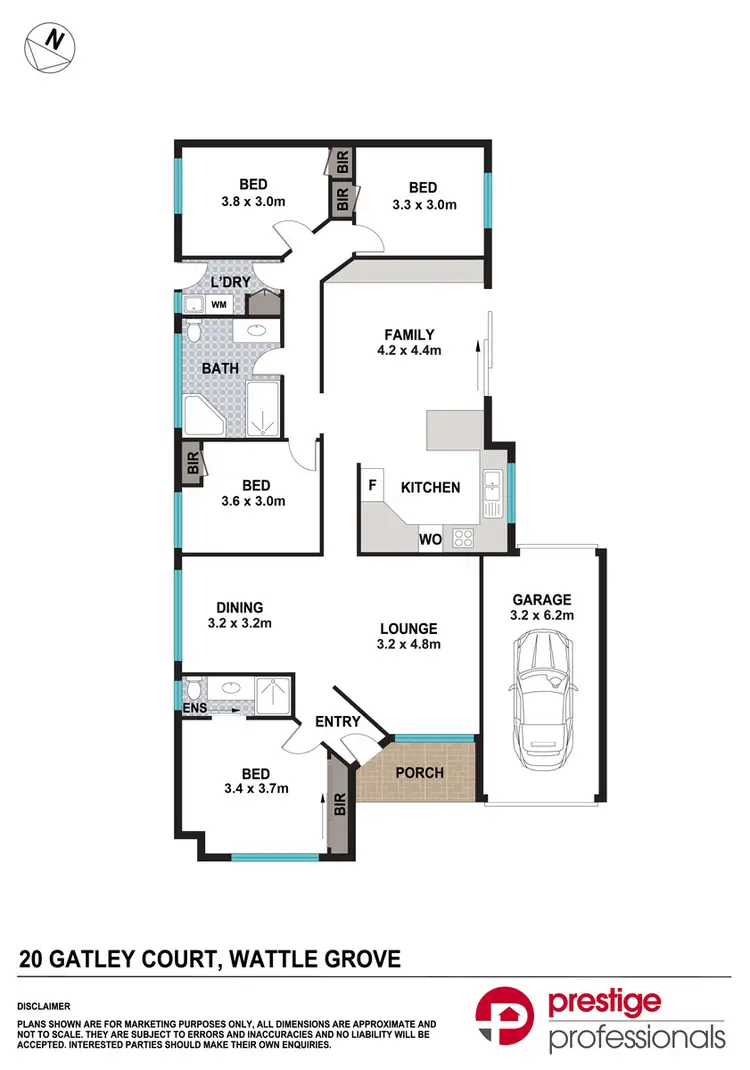 Floorplan of Homely house listing, 20 Gatley Court, Wattle Grove NSW 2173