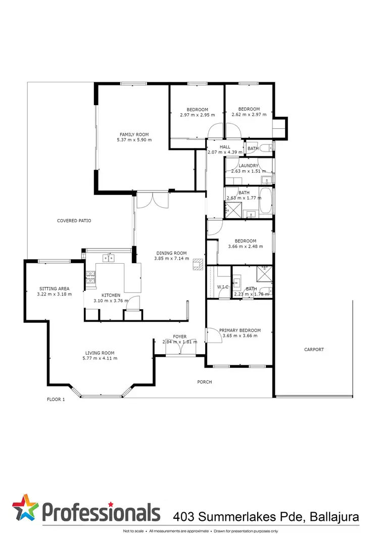 Floorplan of Homely house listing, 403 Summerlakes Parade, Ballajura WA 6066