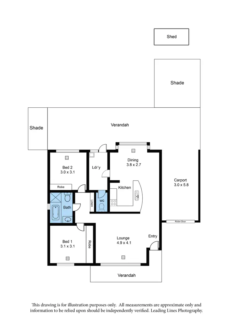 Floorplan of Homely unit listing, 5/2 Ash Street, Kilkenny SA 5009
