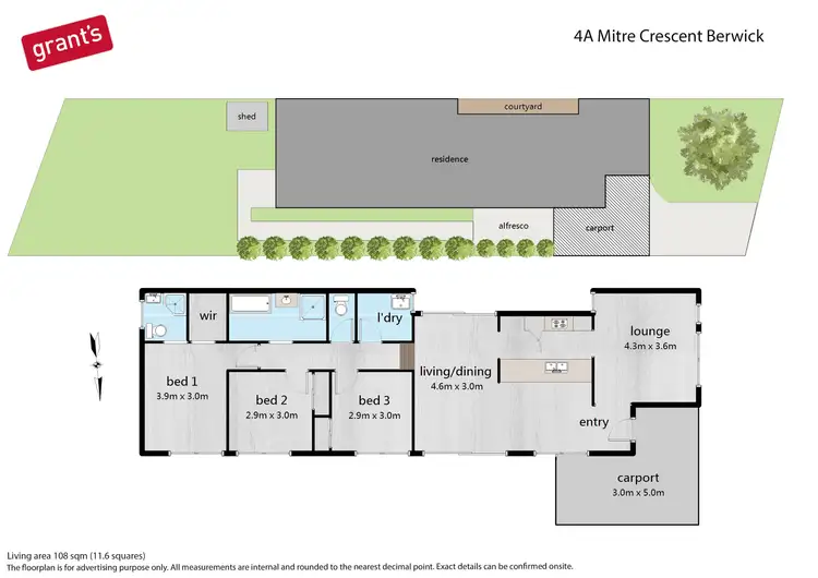 Floorplan of Homely house listing, 4A Mitre Crescent, Berwick VIC 3806