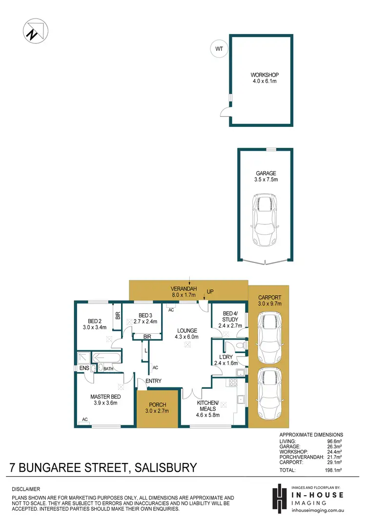Floorplan of Homely house listing, 7 Bungaree Street, Salisbury SA 5108