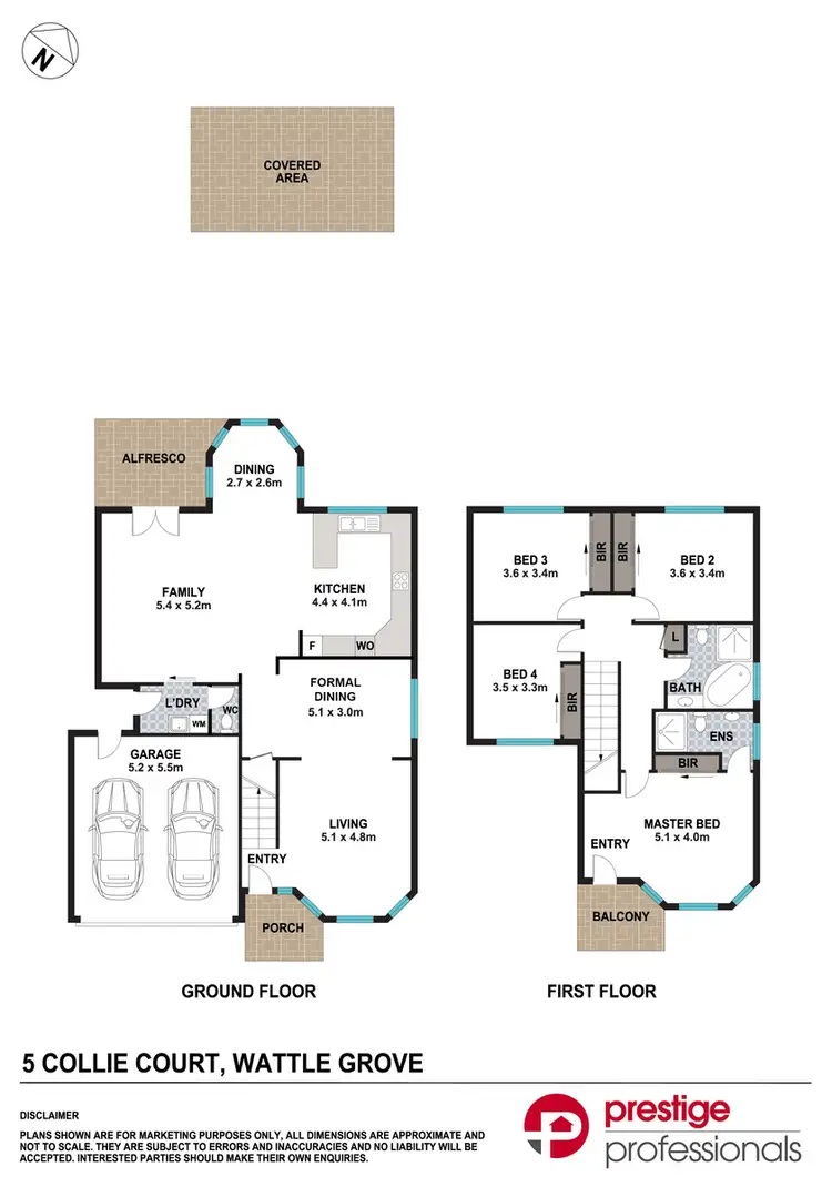 Floorplan of Homely house listing, 5 Collie Court, Wattle Grove NSW 2173