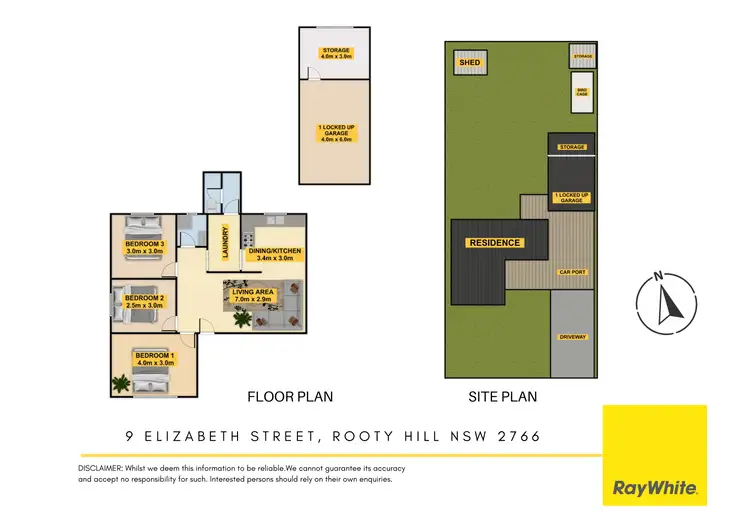 Floorplan of Homely house listing, 9 Elizabeth Street, Rooty Hill NSW 2766