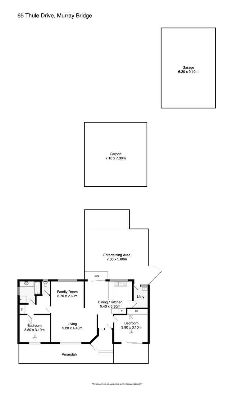 Floorplan of Homely house listing, 65 Thule Drive, Murray Bridge East SA 5253