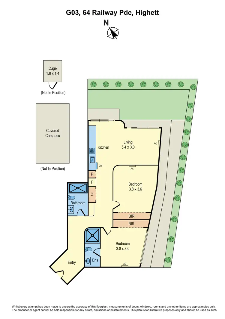 Floorplan of Homely apartment listing, G03/64 Railway Parade, Highett VIC 3190