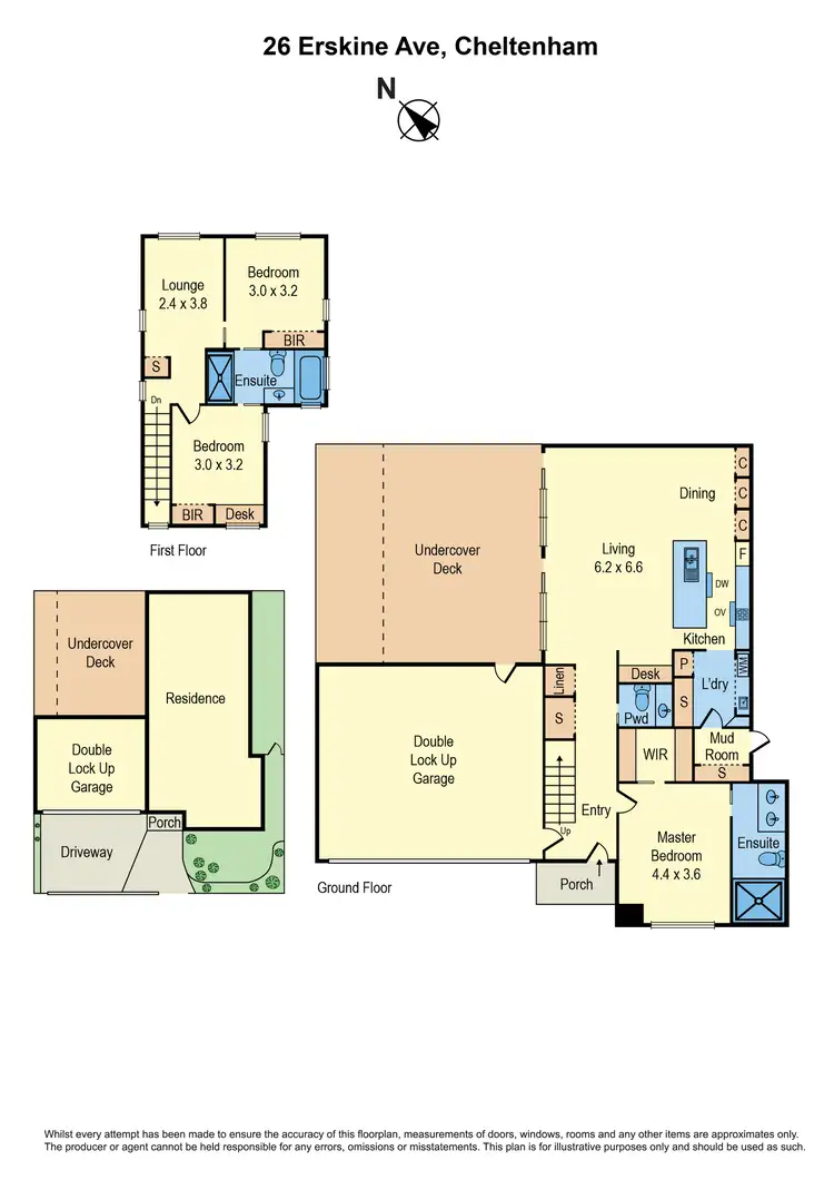 Floorplan of Homely townhouse listing, 26 Erskine Avenue, Cheltenham VIC 3192