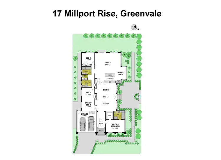 Floorplan of Homely house listing, 17 Millport Rise, Greenvale VIC 3059