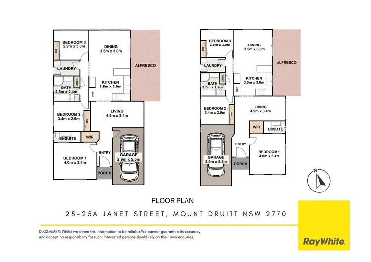 Floorplan of Homely house listing, 25 & 25A Janet Street, Mount Druitt NSW 2770