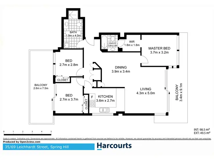 Floorplan of Homely unit listing, 35/69 Leichhardt Street, Spring Hill QLD 4000