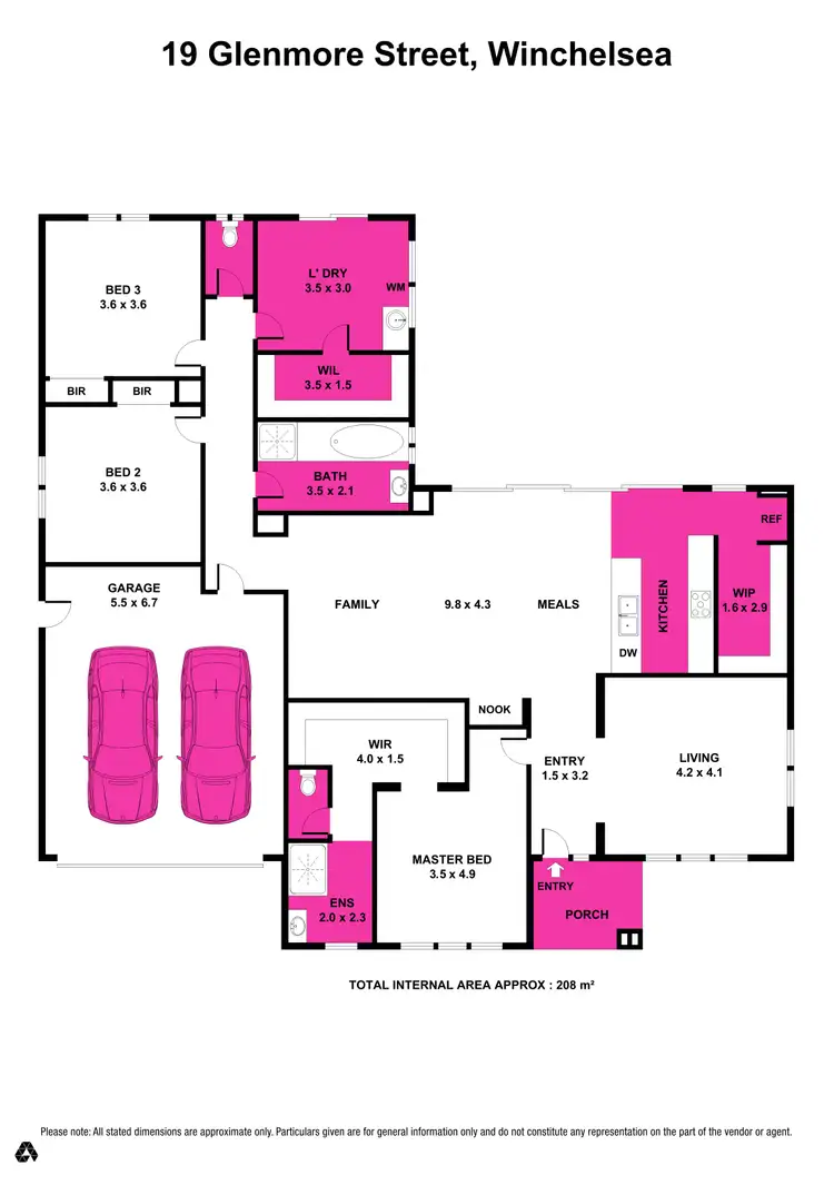 Floorplan of Homely house listing, 19 Glenmore Street, Winchelsea VIC 3241