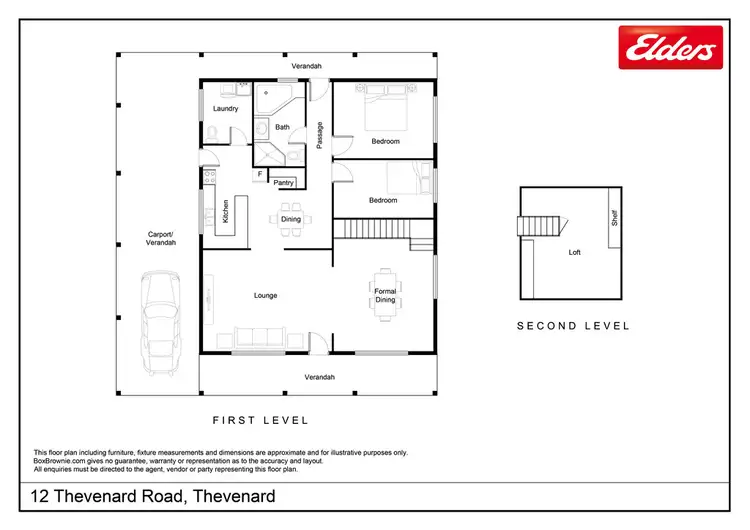 Floorplan of Homely house listing, 12 Thevenard Road, Thevenard SA 5690
