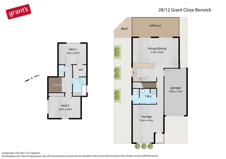 Floorplan of Homely house listing, 28/12 Grant Close, Berwick VIC 3806