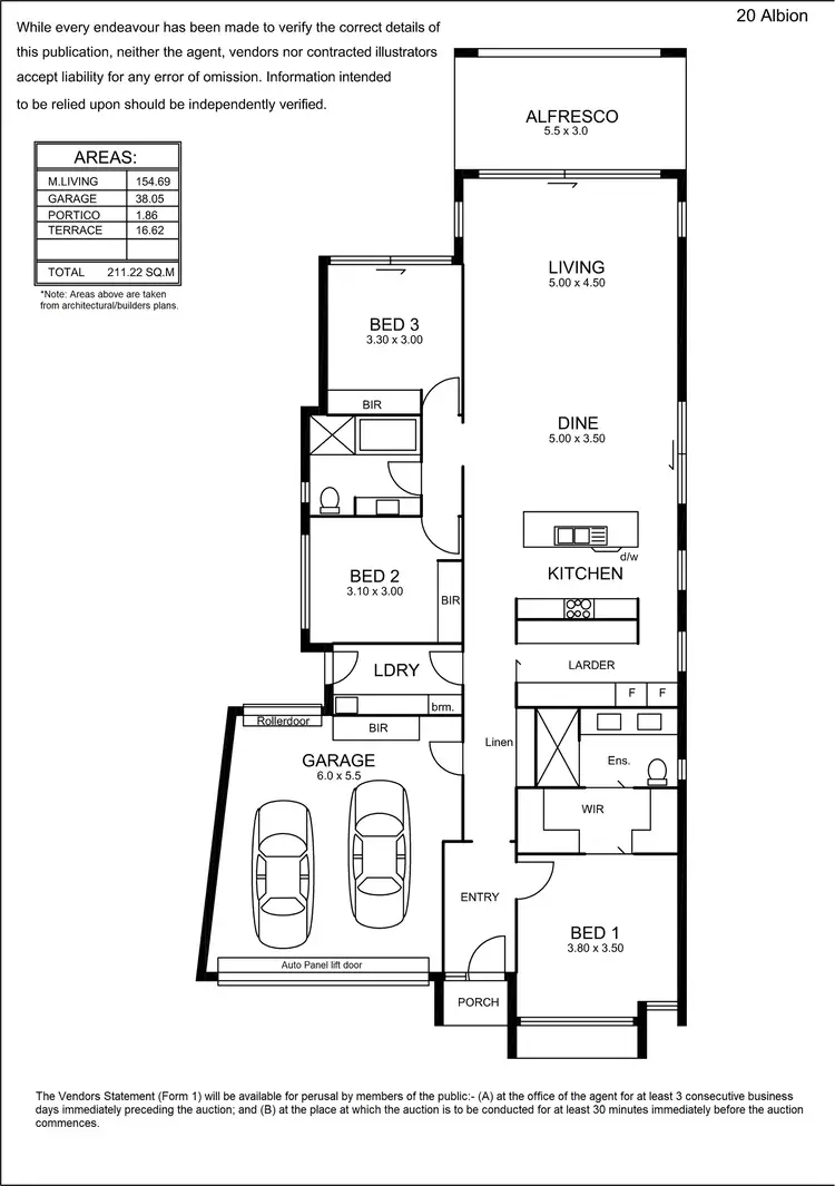 Floorplan of Homely house listing, 20 Albion Street, Windsor Gardens SA 5087