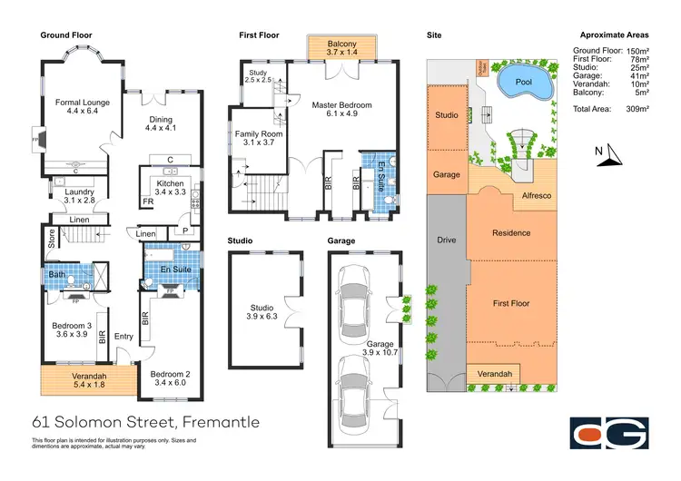 Floorplan of Homely house listing, 61 Solomon Street, Fremantle WA 6160