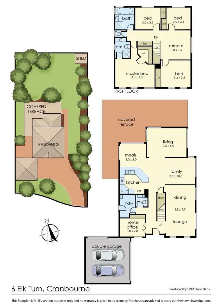 Floorplan of Homely house listing, 6 Elk Turn, Cranbourne VIC 3977