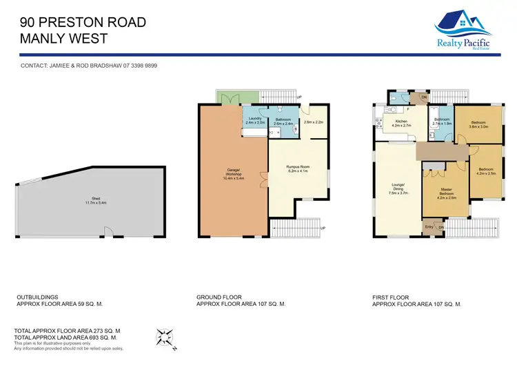 Floorplan of Homely house listing, 90 Preston Road, Manly West QLD 4179
