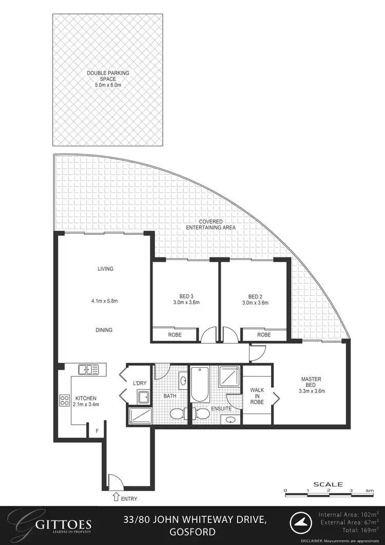 Floorplan of Homely apartment listing, 33/80 John Whiteway Drive, Gosford NSW 2250