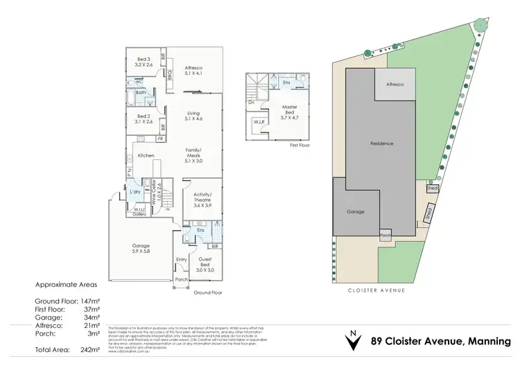 Floorplan of Homely house listing, 89 Cloister Avenue, Manning WA 6152