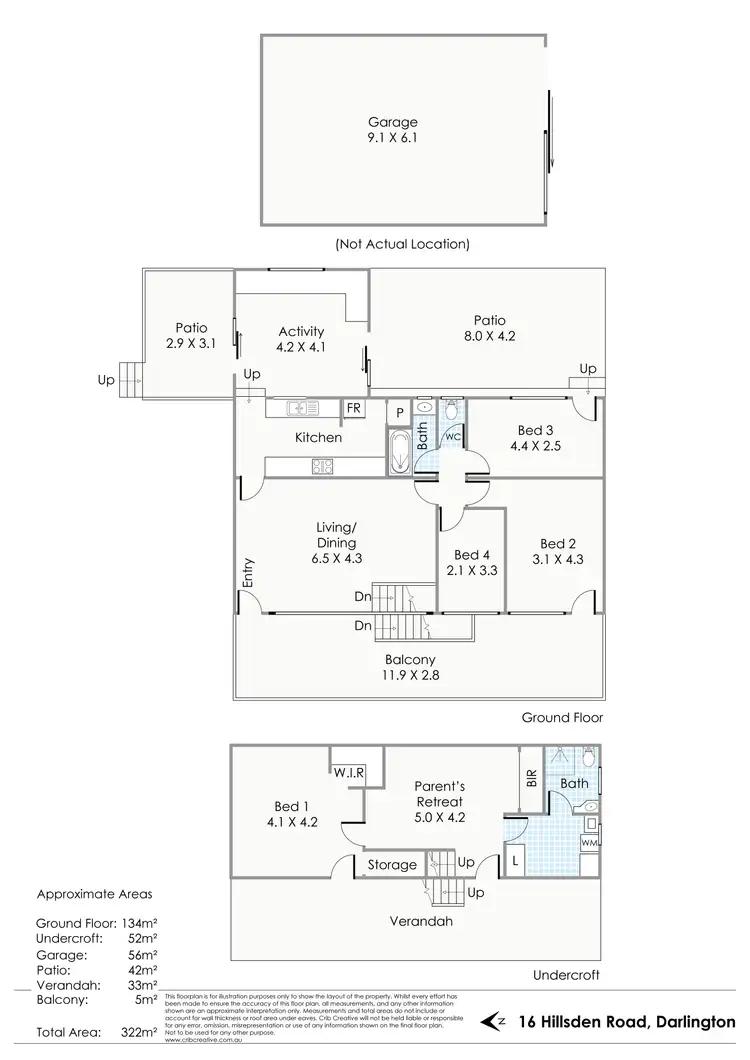 Floorplan of Homely house listing, 16 Hillsden Road, Darlington WA 6070