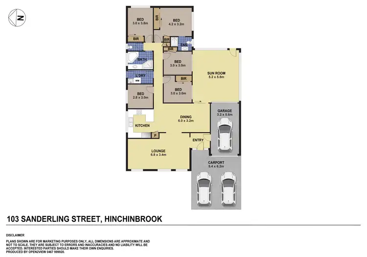 Floorplan of Homely house listing, 103 Sanderling Street, Hinchinbrook NSW 2168