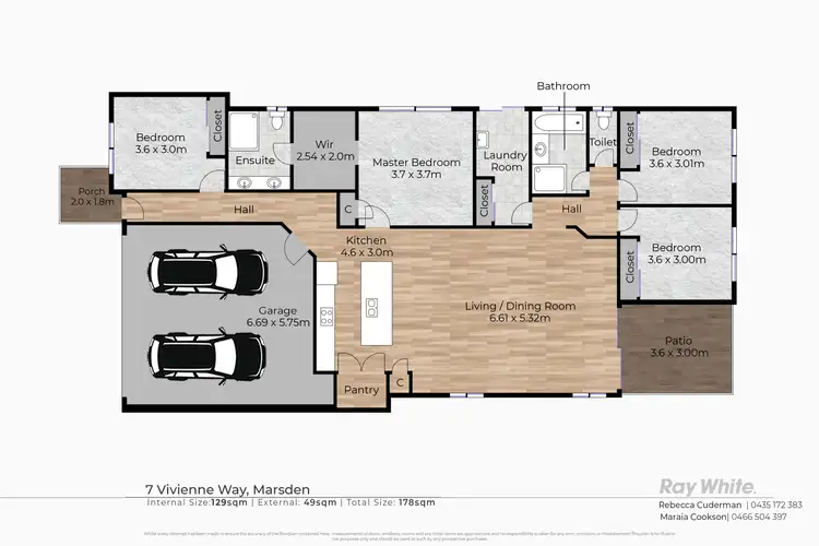 Floorplan of Homely house listing, 7 Vivienne Way, Marsden QLD 4132