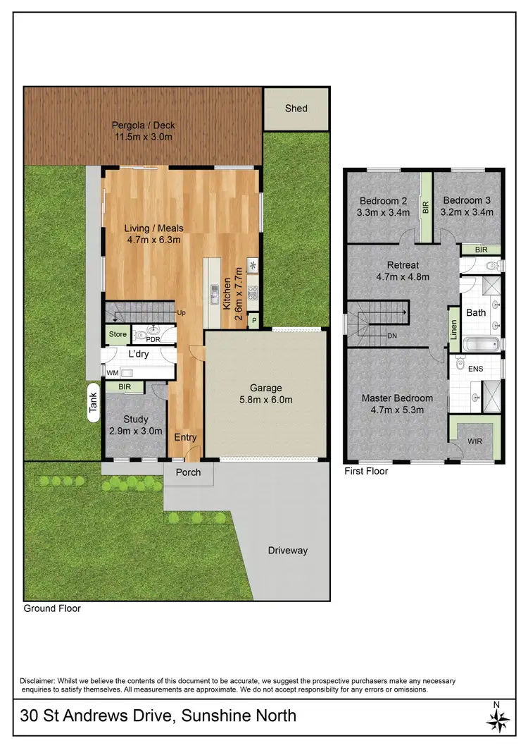 Floorplan of Homely house listing, 30 St Andrews Drive, Sunshine North VIC 3020