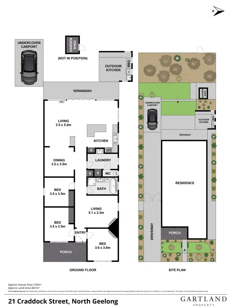 Floorplan of Homely house listing, 21 Craddock Street, North Geelong VIC 3215