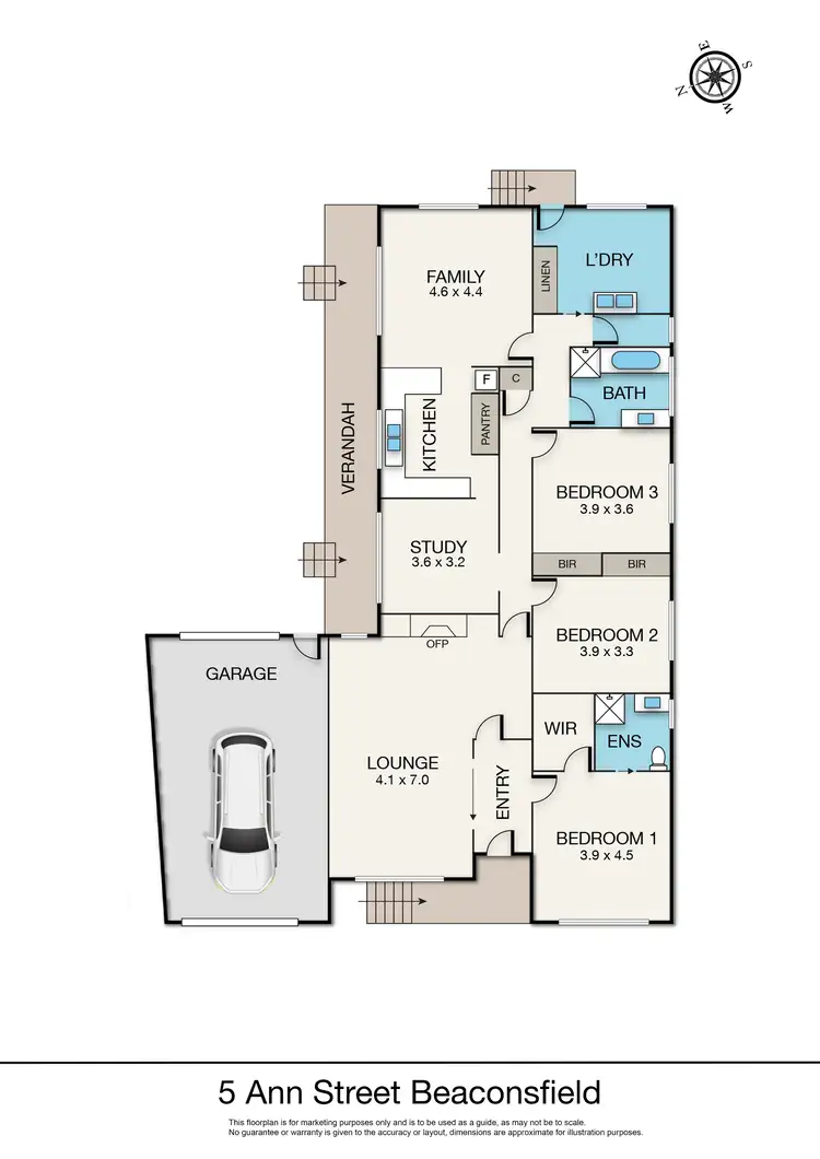 Floorplan of Homely house listing, 5 Ann Street, Beaconsfield VIC 3807