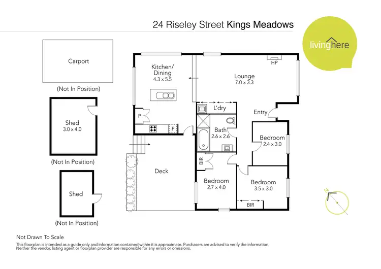 Floorplan of Homely house listing, 24 Riseley Street, Kings Meadows TAS 7249