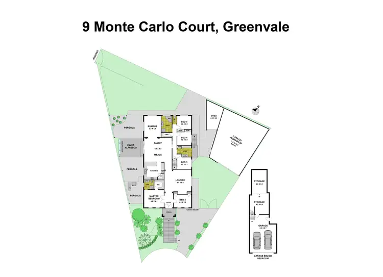 Floorplan of Homely house listing, 9 Monte Carlo Court, Greenvale VIC 3059