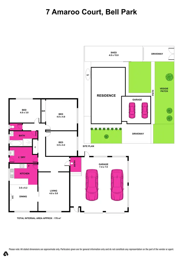 Floorplan of Homely house listing, 7 Amaroo Court, Bell Park VIC 3215