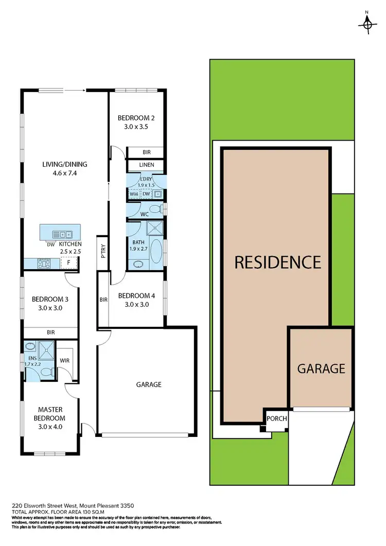Floorplan of Homely house listing, 220 Elsworth Street, Mount Pleasant VIC 3350
