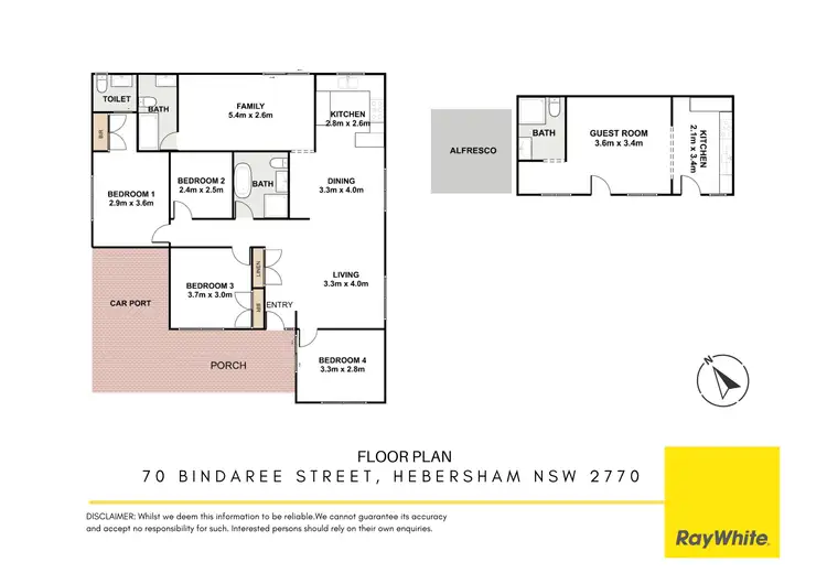 Floorplan of Homely house listing, 70 Bindaree Street,, Hebersham NSW 2770