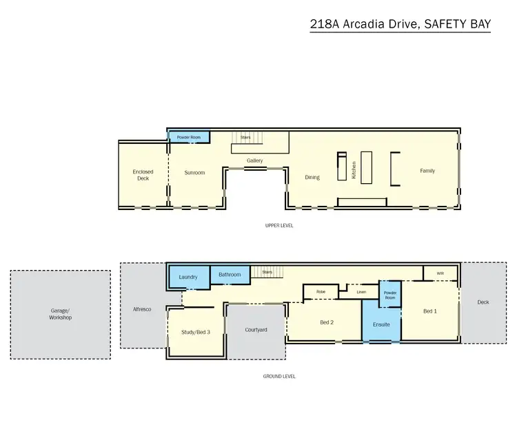Floorplan of Homely house listing, 218A Arcadia Drive, Safety Bay WA 6169