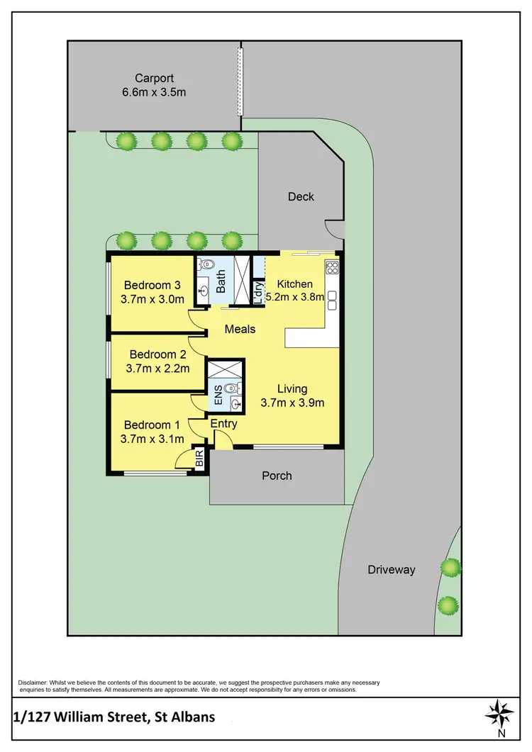 Floorplan of Homely house listing, 1/127 William Street, St Albans VIC 3021