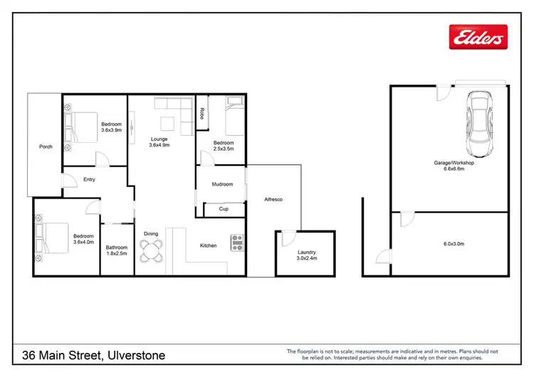Floorplan of Homely house listing, 36 Main Street, Ulverstone TAS 7315