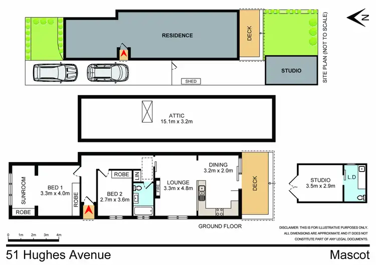 Floorplan of Homely other listing, 51 Hughes Avenue, Mascot NSW 2020