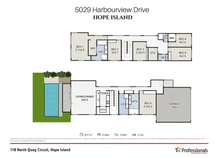 Floorplan of Homely house listing, 5029 Harbourview Drive, Hope Island QLD 4212