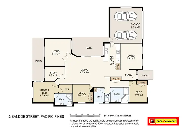 Floorplan of Homely house listing, 13 Sandow Street, Pacific Pines QLD 4211