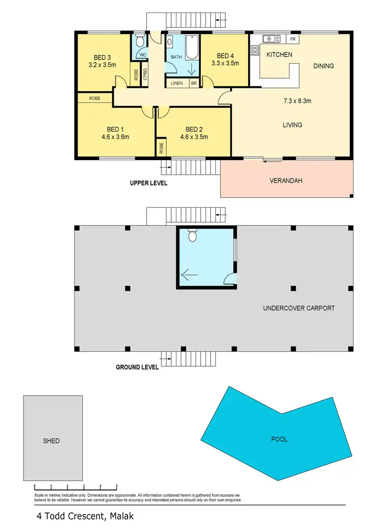 Floorplan of Homely house listing, 4 Todd Crescent, Malak NT 812