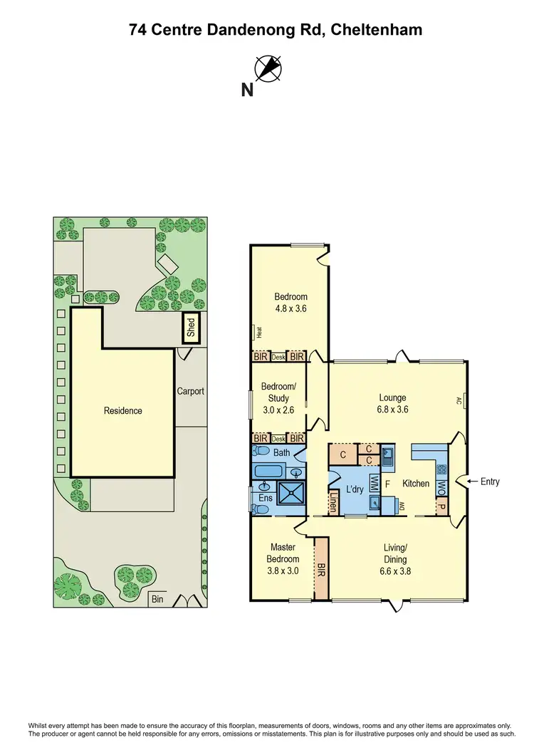 Floorplan of Homely house listing, 74 Centre Dandenong Road, Cheltenham VIC 3192