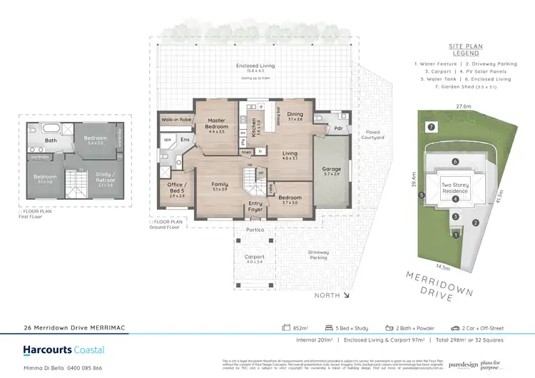 Floorplan of Homely house listing, 26 Merridown Drive, Merrimac QLD 4226