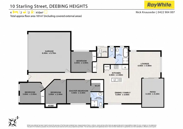 Floorplan of Homely house listing, 10 Starling Street, Deebing Heights QLD 4306