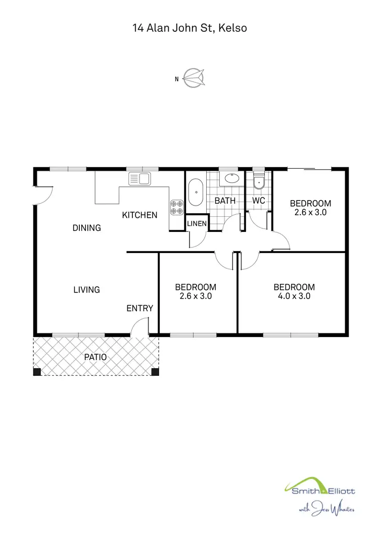 Floorplan of Homely house listing, 14 Alan John Street, Kelso QLD 4815