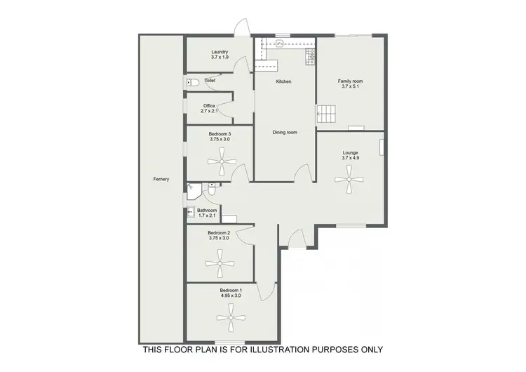 Floorplan of Homely house listing, 7 LOVEDAY STREET, Naracoorte SA 5271