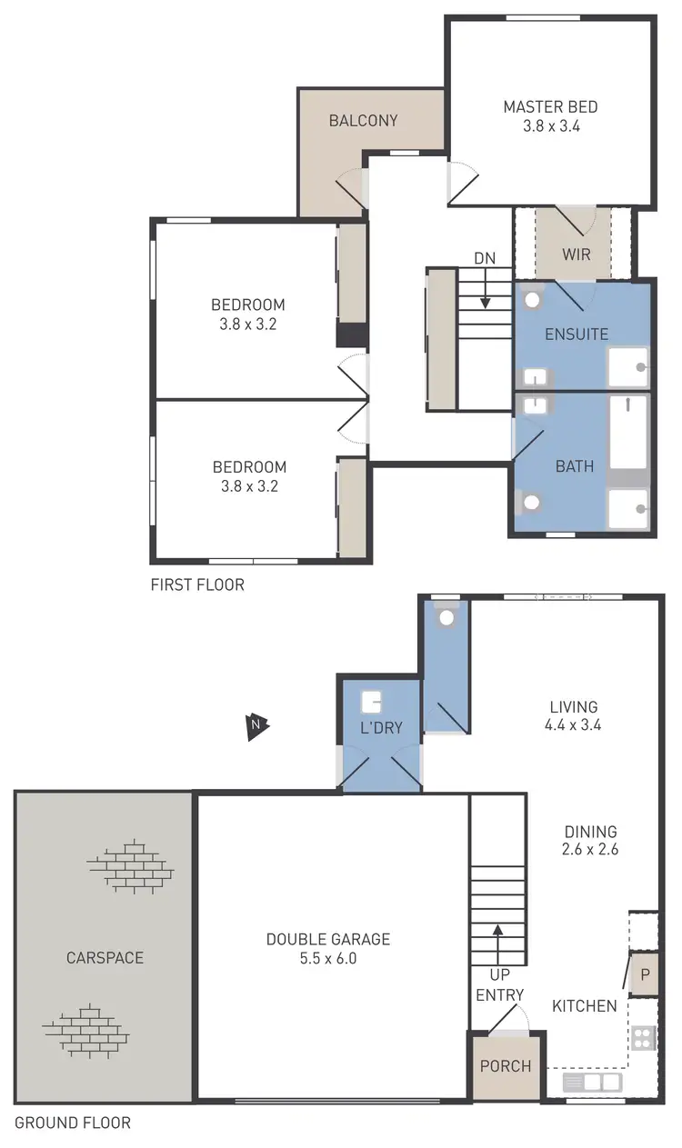 Floorplan of Homely townhouse listing, 30/79 Lancefield Drive, Caroline Springs VIC 3023