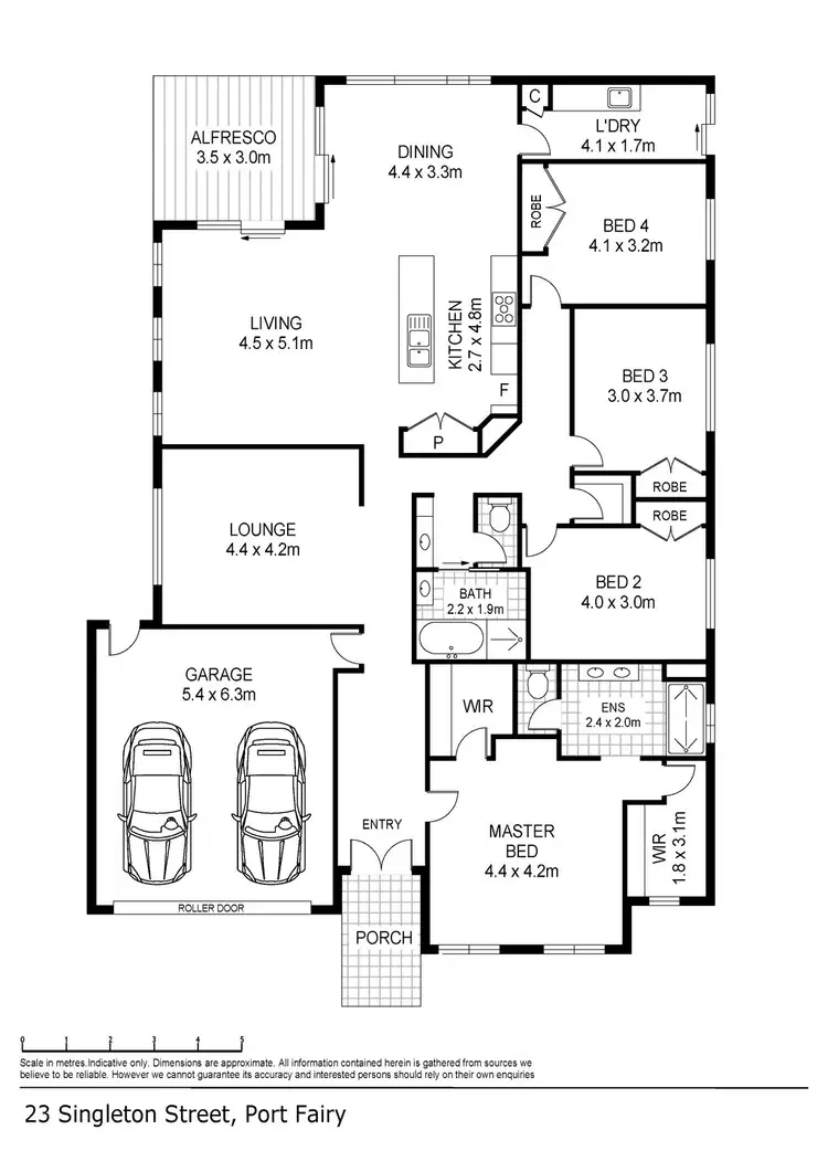 Floorplan of Homely house listing, 23 Singleton Street, Port Fairy VIC 3284
